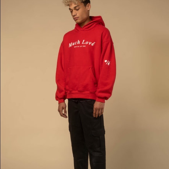 🔥🔥MUCH LOVE HOUSE OF PH8 SCARLET RED HOODIE RARE FIND XXL NWT🔥🔥 - Picture 2 of 6